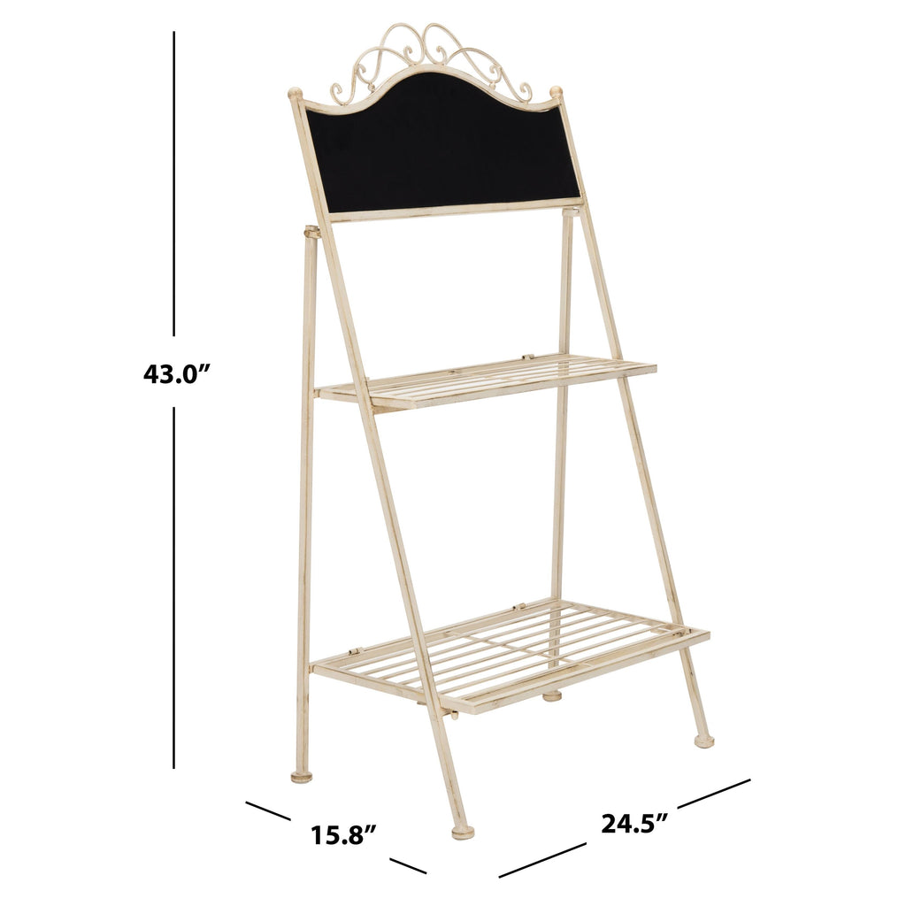 Pearl White Plant Stand G29171