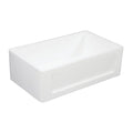 33 In. Apron Front Farmhouse Single Bowl Kitchen Sink, Matte White G3220