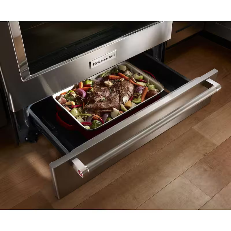 6.5 cu. ft. Slide-In Gas Range with Convection Oven Stainless Steel A3026