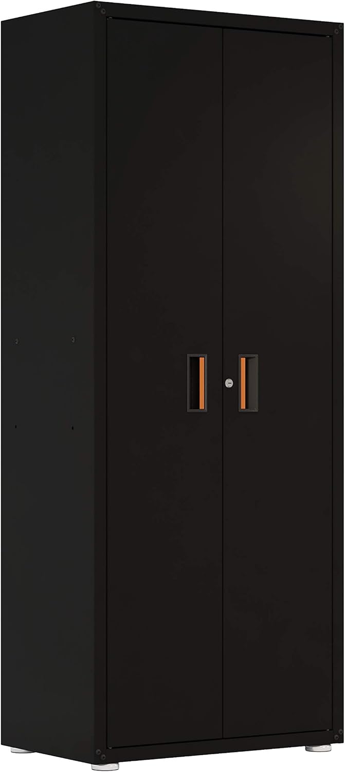 Black Steel Tall Cabinet D998