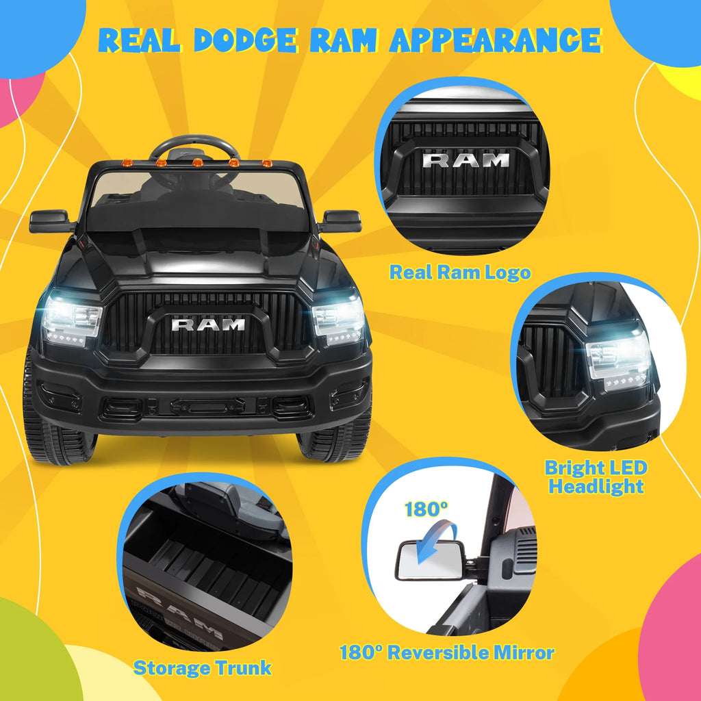 12V Powered Ride On Truck Car with Parents Remote Control, Red P3049