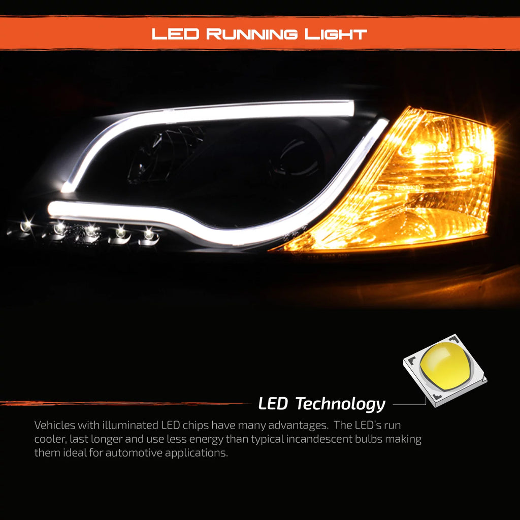 Black Projector Headlights Assembly G4183