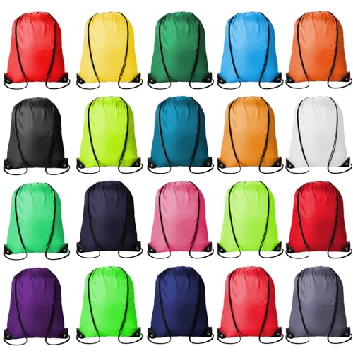 60Pcs Polyester Drawstring Backpacks U701