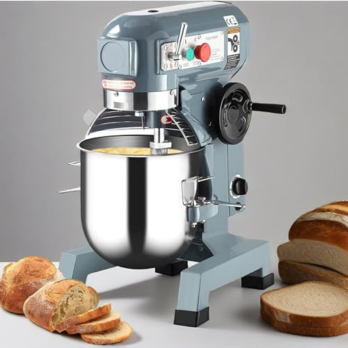 450W 10QT 3-Speed Stainless Steel Commercial Food Mixer D93776