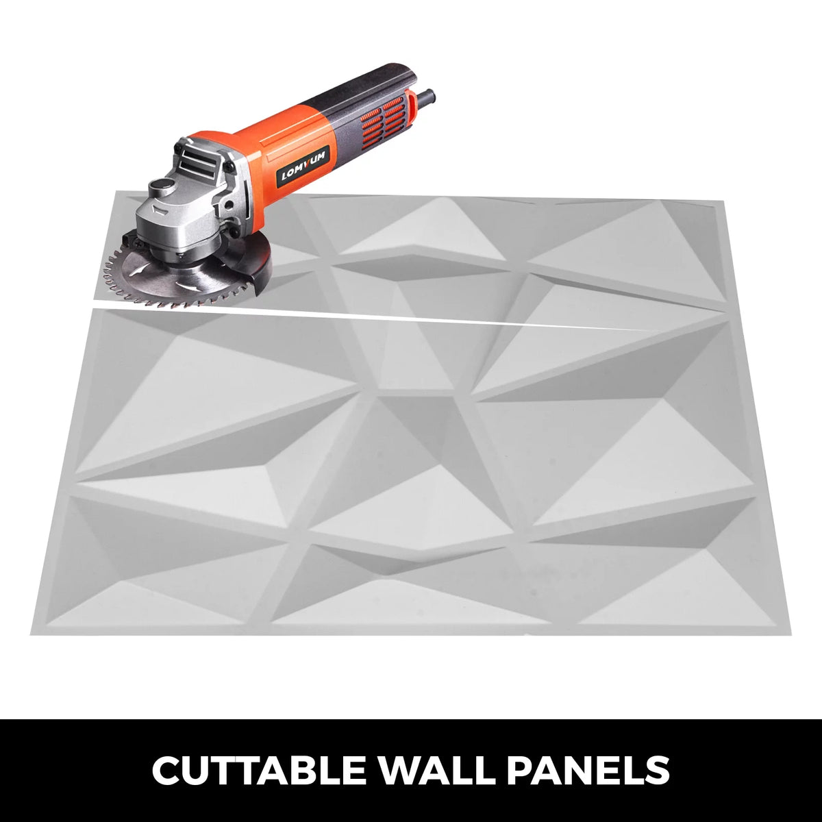 13pcs 50x50cm White 3D PE Foam Wall Panel Z701270
