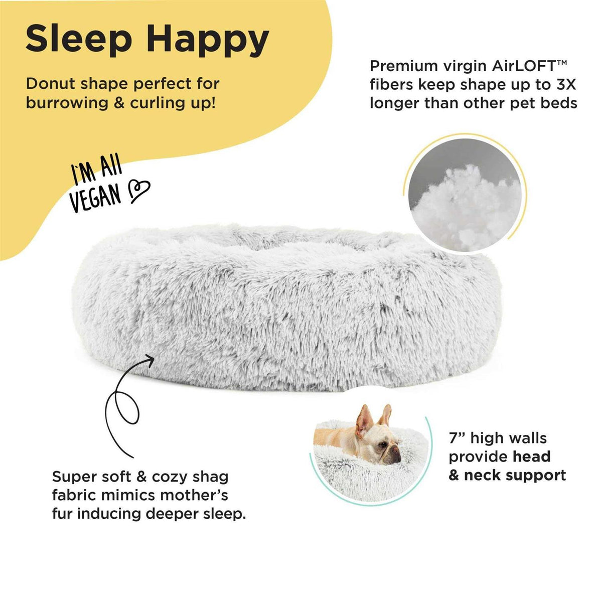 Donut Shag Bed V887344