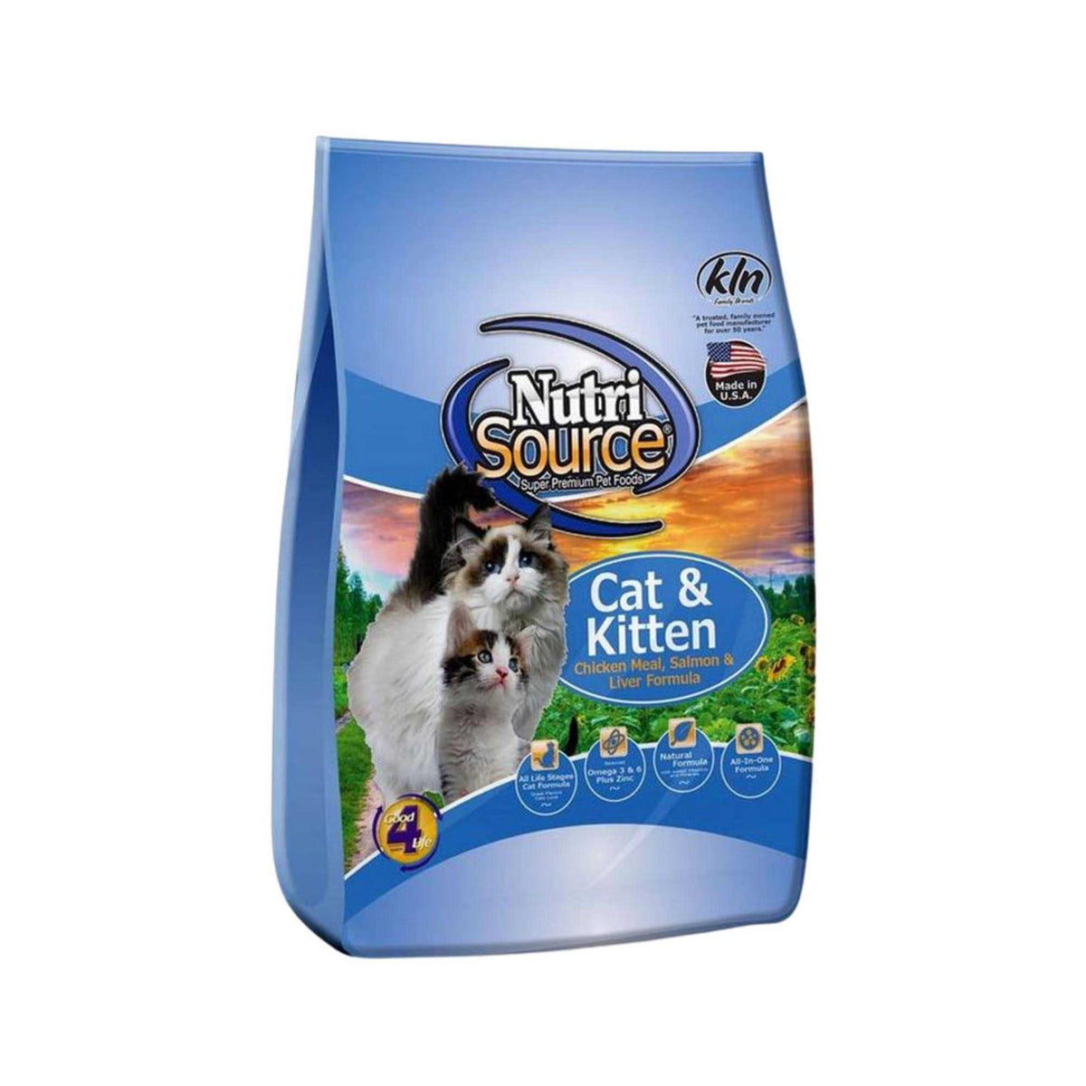 Chicken Salmon Liver Dry Cat & Kitten Food W60442