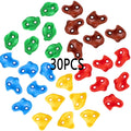 30 Rock Wall Climbing Holds with 2 inch Mounting Hardware P43584
