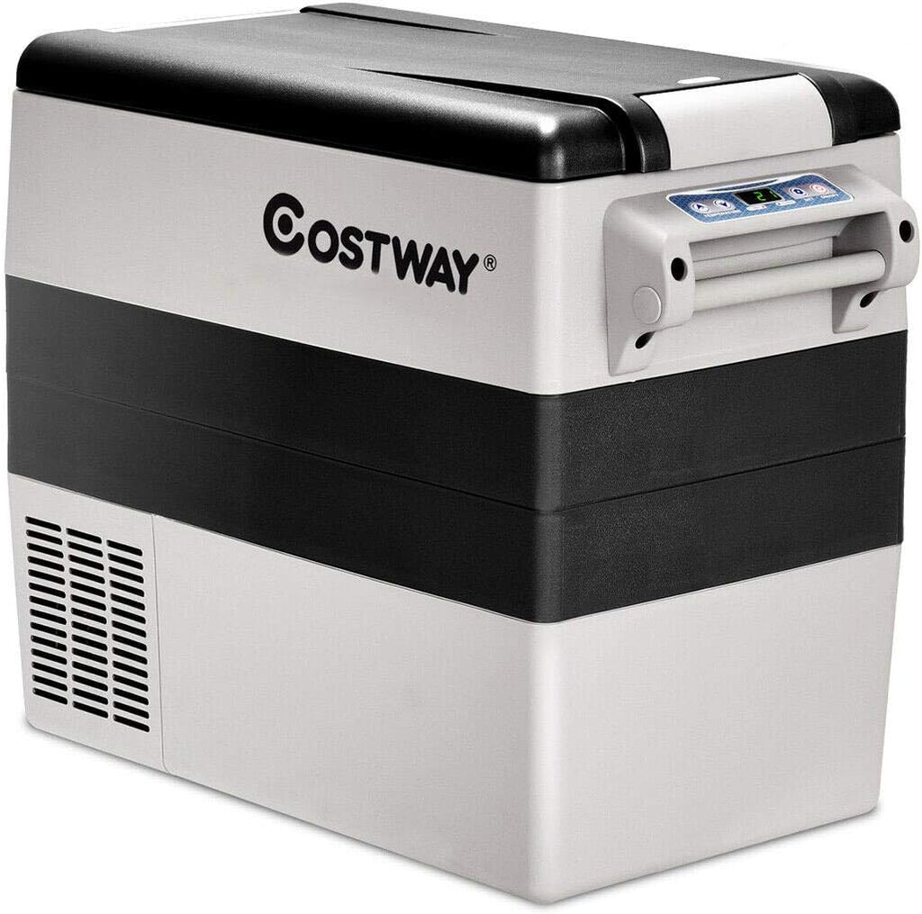 55-Quart Portable Compressor Car Refrigerator with LCD Display X366