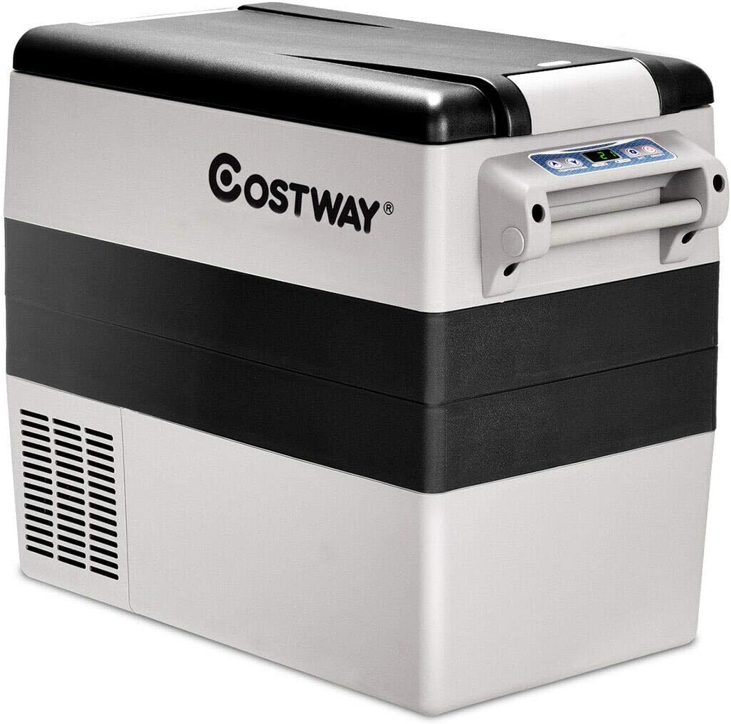 55-Quart Portable Compressor Car Refrigerator with LCD Display X366