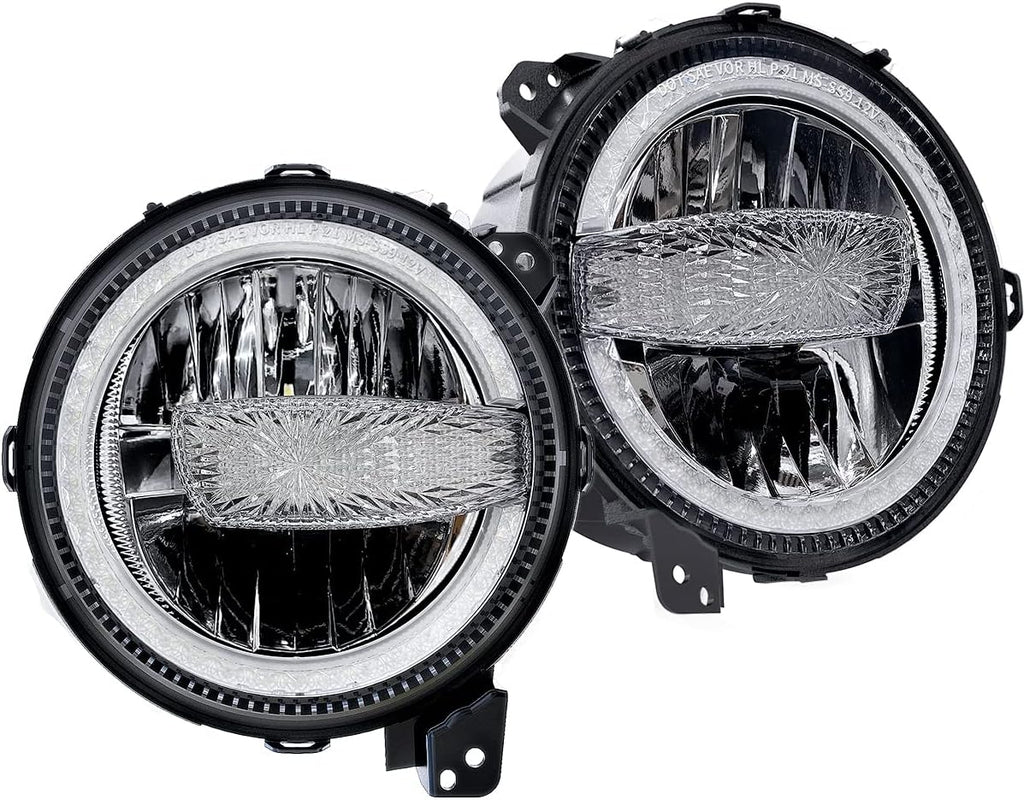 9'' Round LED Headlights with DRL High Low Beam D191372