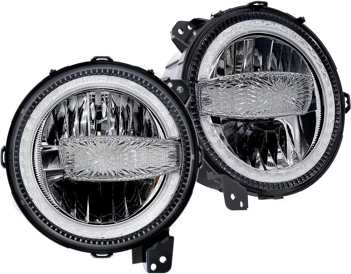 9'' Round LED Headlights with DRL High Low Beam D191372