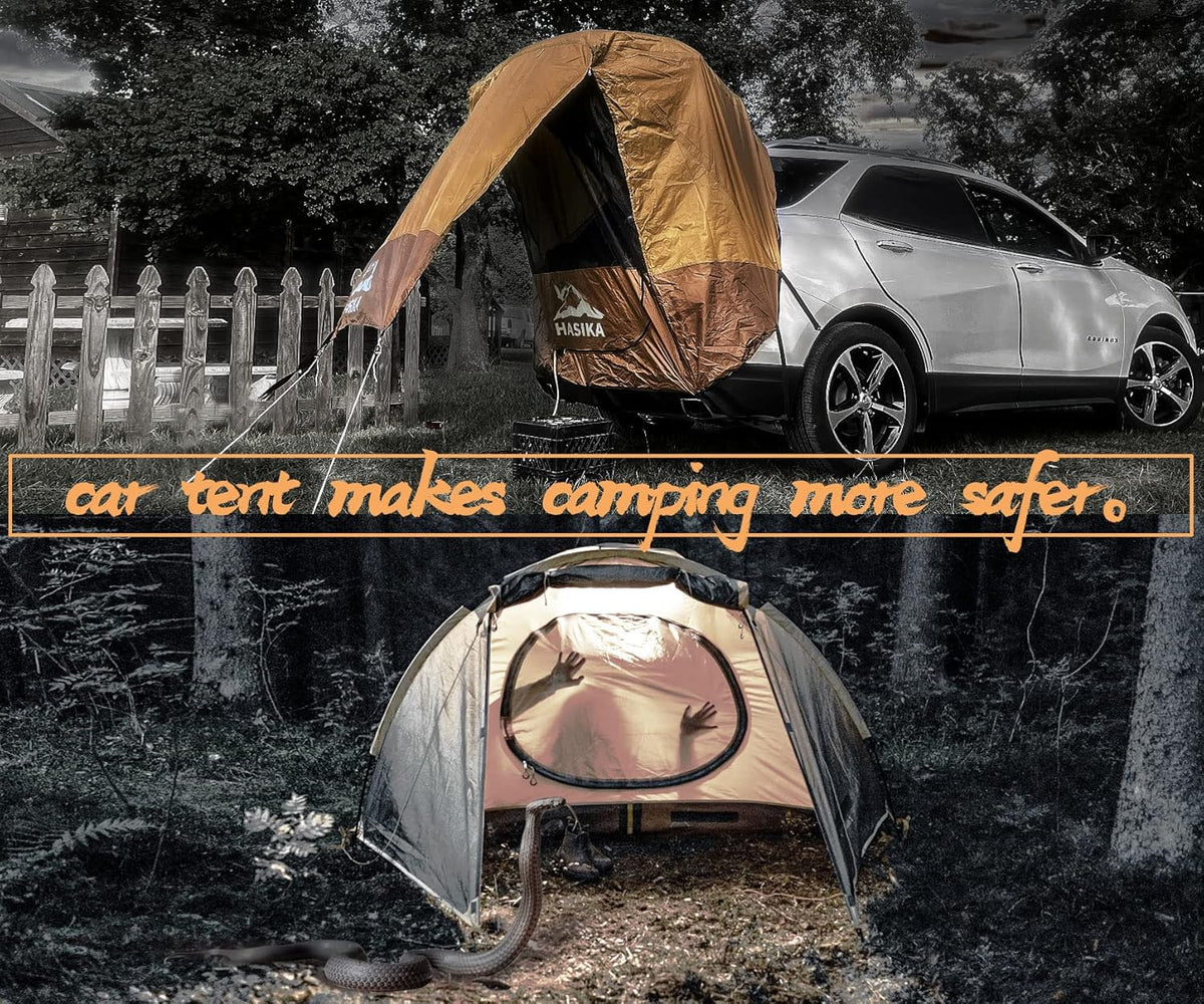 Yellow Waterproof 3000MM Tailgate Awning Tent Pack of 2 G4736