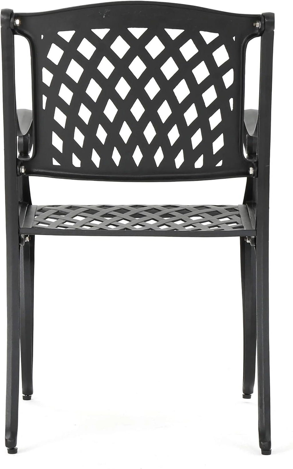 Cast Aluminum Chairs, 2-Pcs Set, Antique Matte Black Q170779