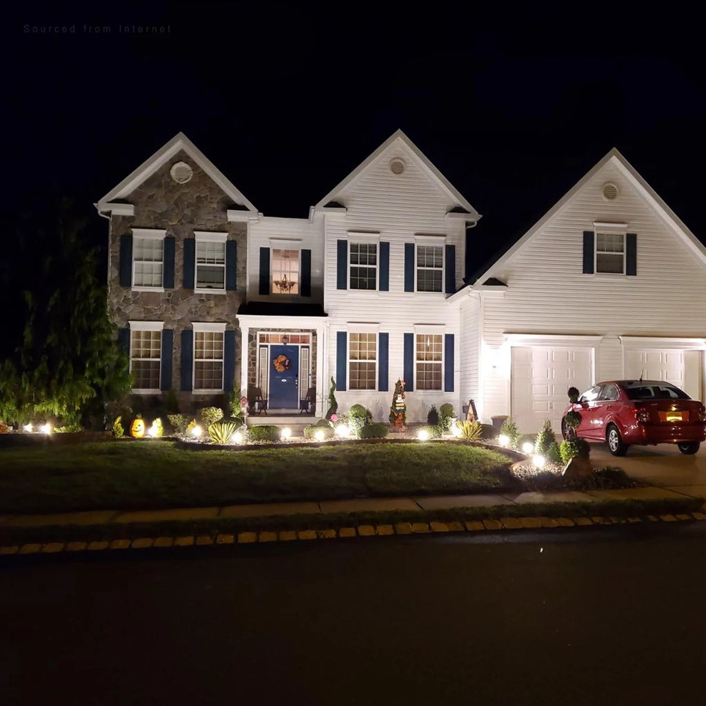 12 Pack 3W 12V Low Voltage Waterproof LED Landscape Lights 4000K Cool White B223900