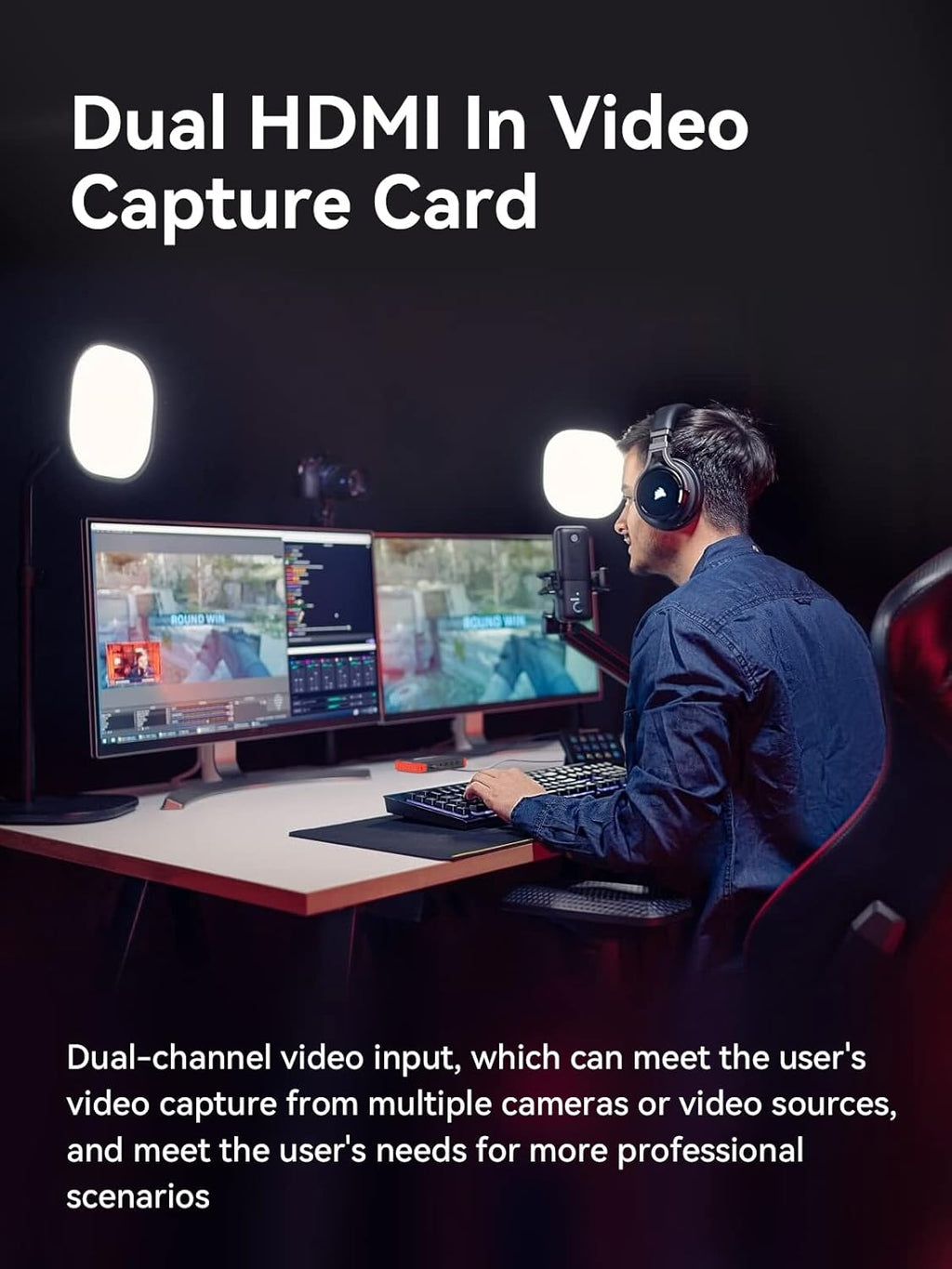 Video Capture Card with 1080P60 HDMI Loop-Out, Pack of 2 C5445