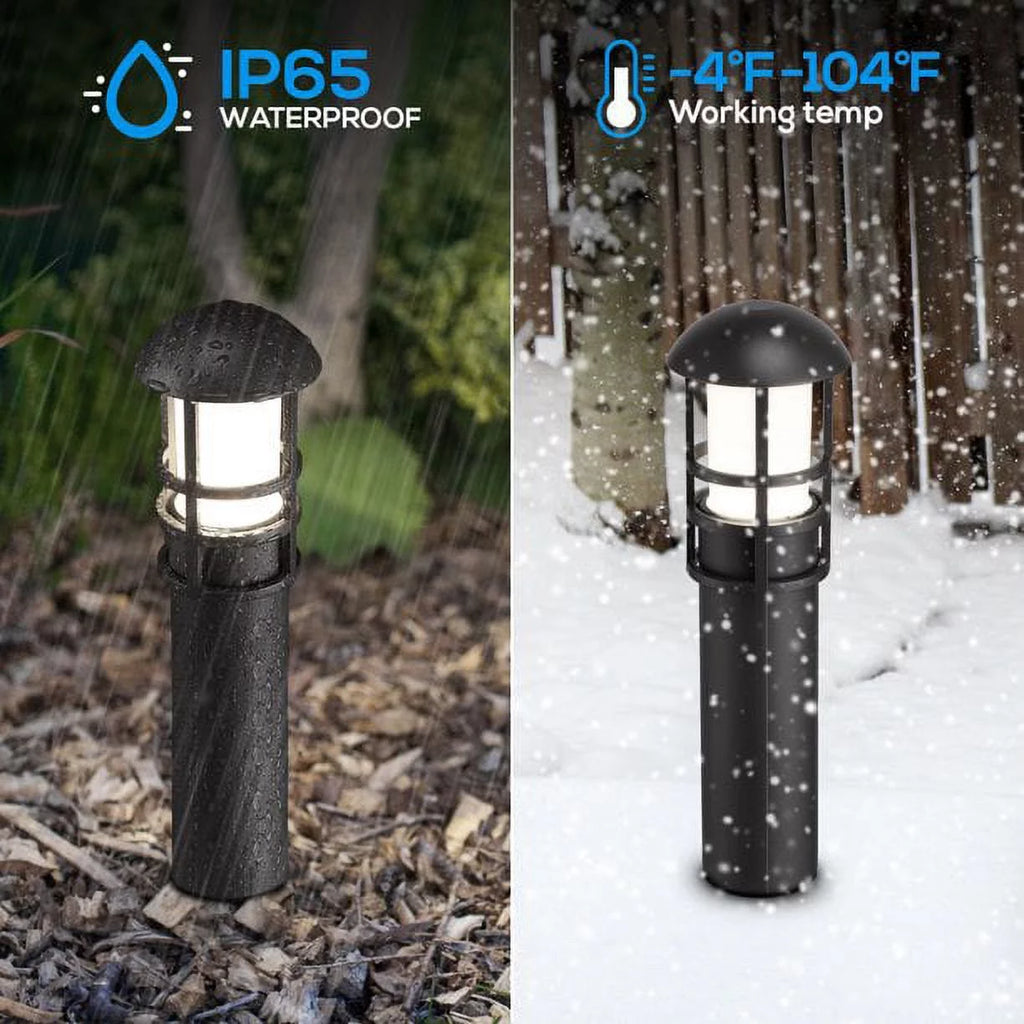 12 Pack 3W 12V Low Voltage Waterproof LED Landscape Lights 4000K Cool White B223900