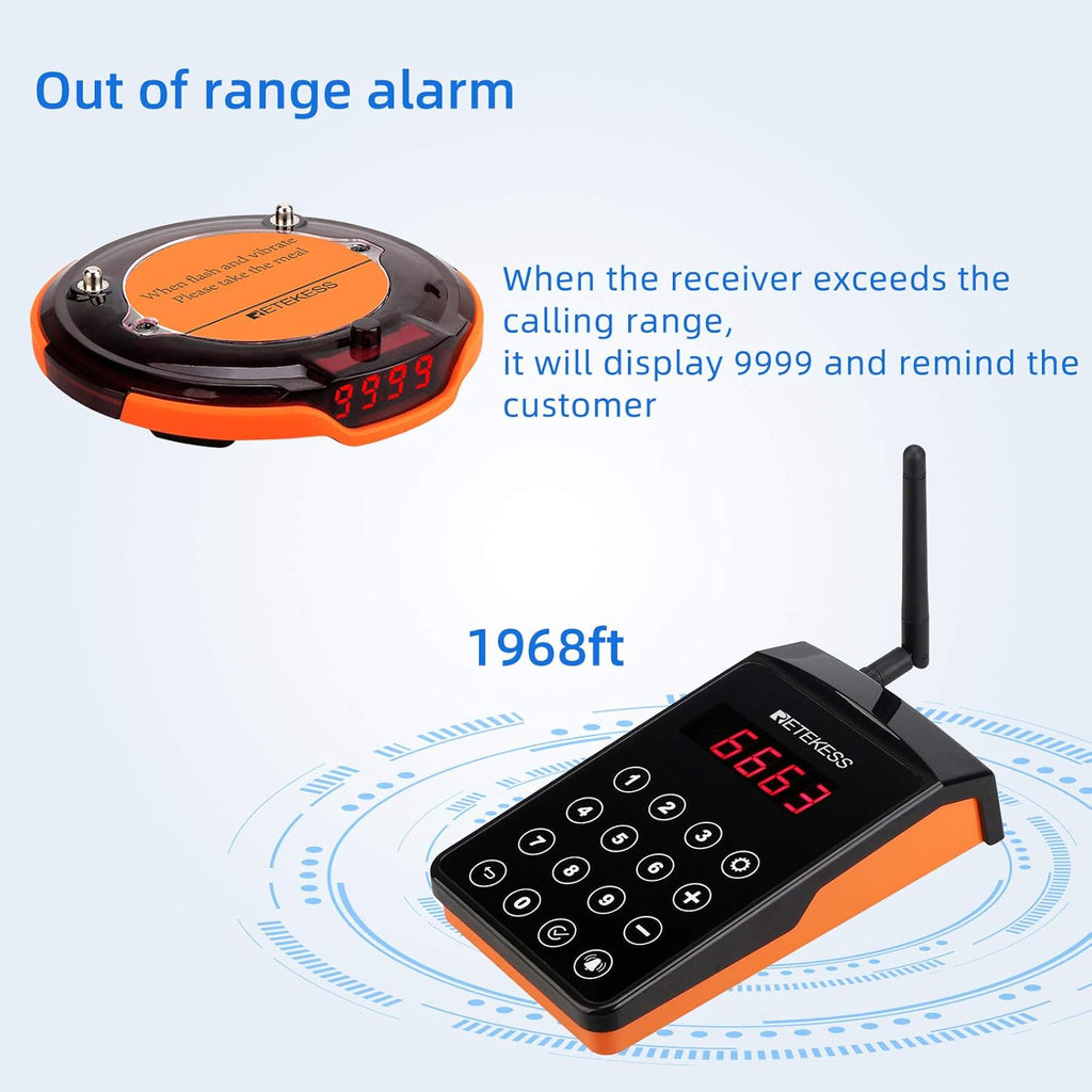 10 Pagers IP67 Waterproof Buzzer U57556