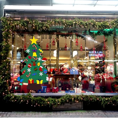 Felt Christmas Tree with 25 Ornaments M355097