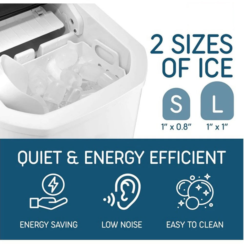 Countertop Ice Maker, 26lbs/24Hrs, Self-Cleaning J77447