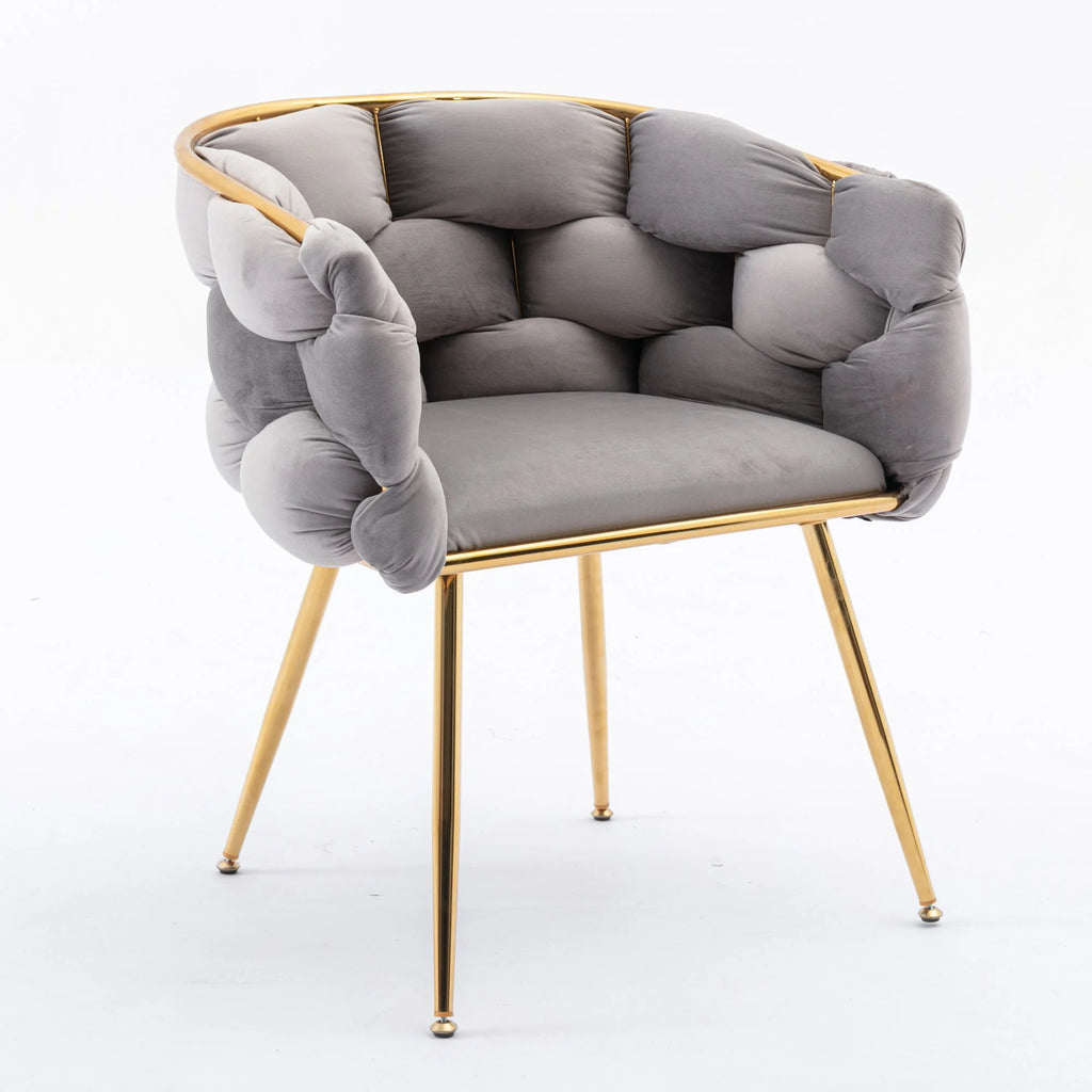 Gray Velvet Chair Y52727