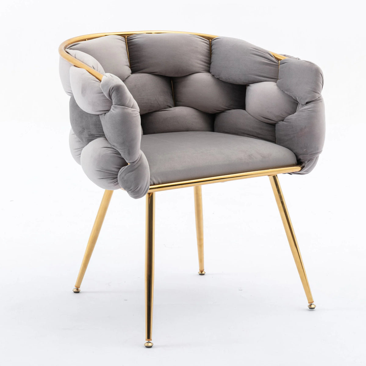 Gray Velvet Chair Y52727