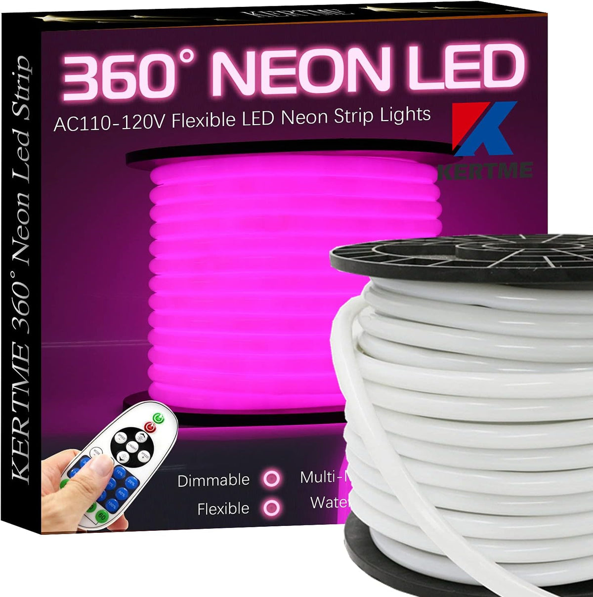 Neon LED Light Strip 32.8ft/10m White 6000K Q93428