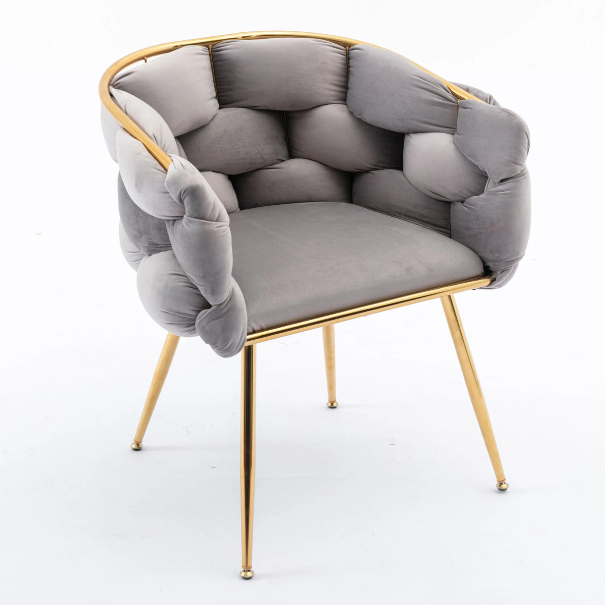 Gray Velvet Chair Y52727