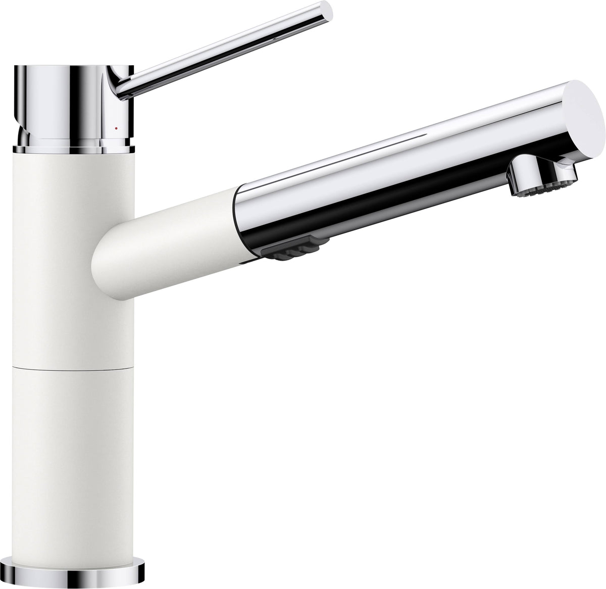 White Pull Out Spray Kitchen Faucet I23260