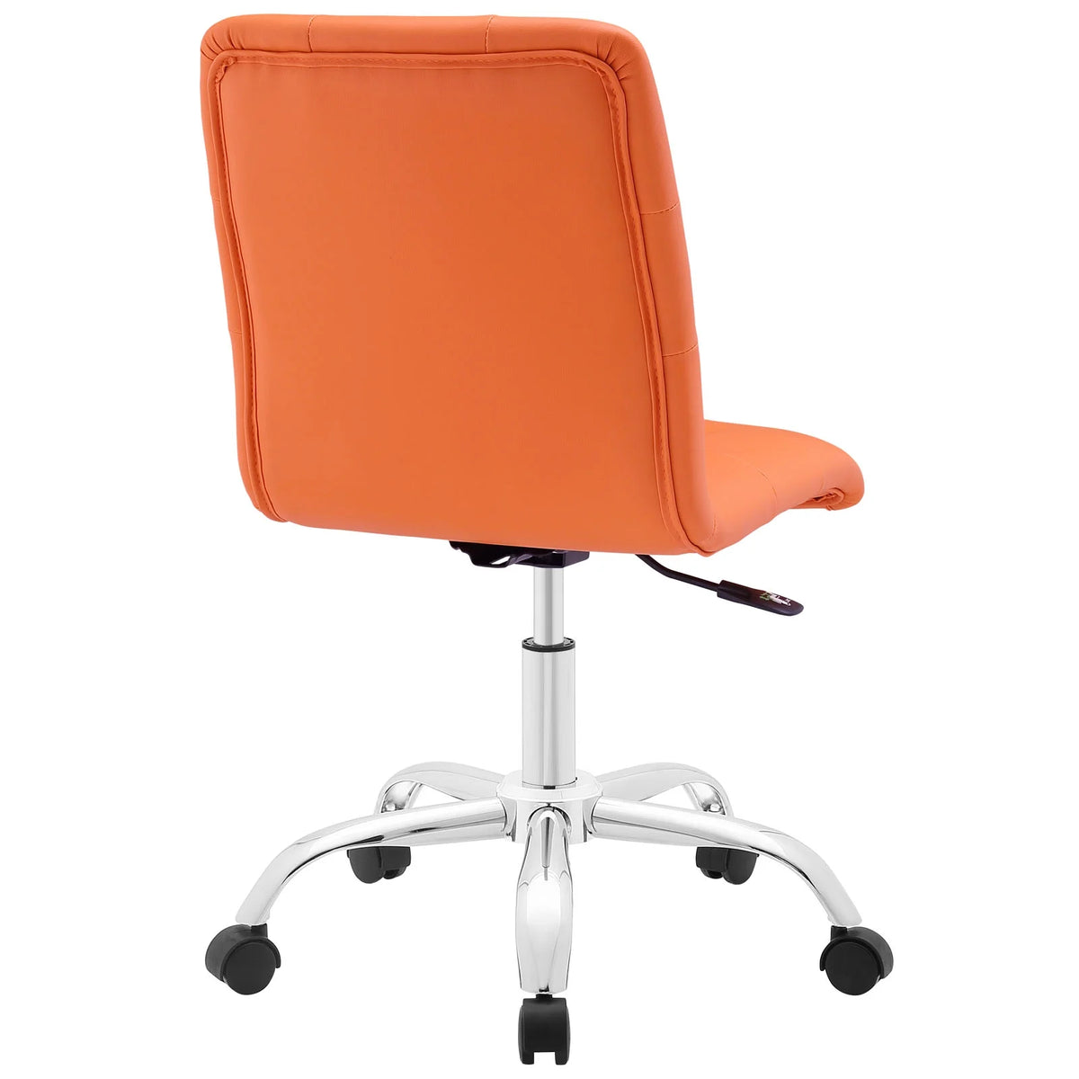 Orange Armless Mid Back Office Chair Z21014
